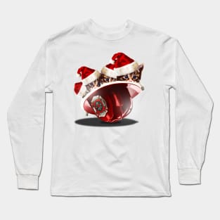 Cute Rescued Kittens in Fireman's Helmet Long Sleeve T-Shirt